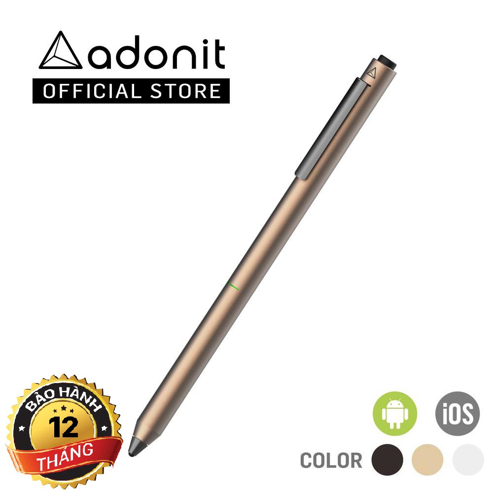 Bút cảm ứng Adonit Dash 3_ Vàng Gold_ HÃng phân phối chính thức