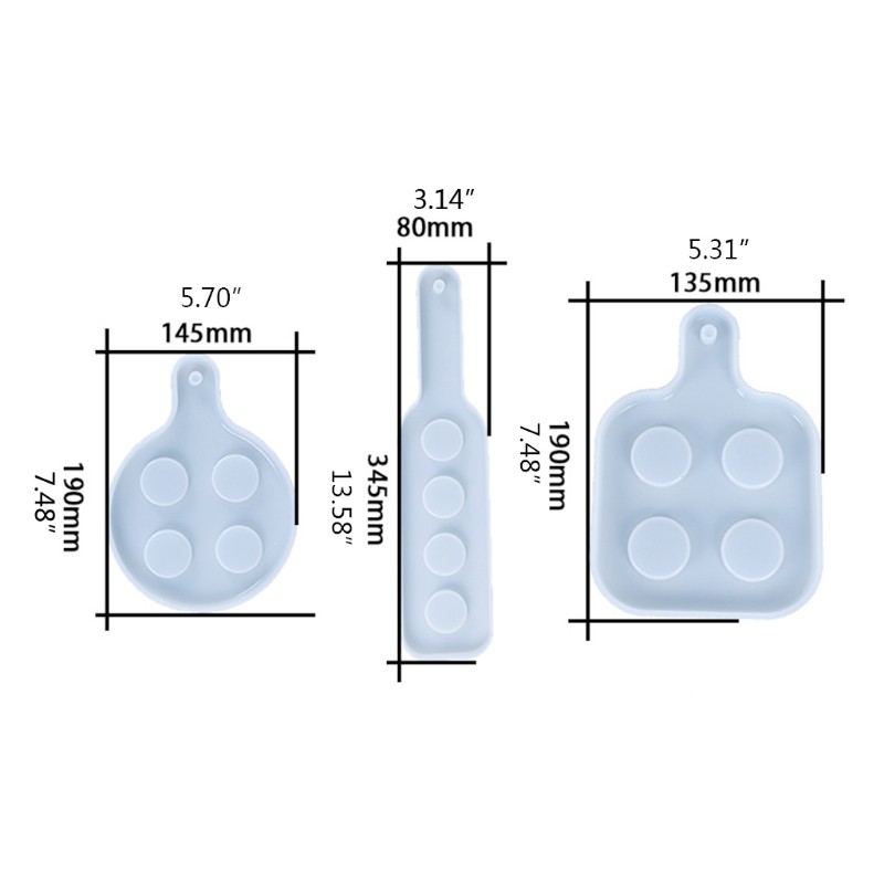 Khuôn Silicone Làm Giá Đỡ Ly Rượu Bằng Epoxy Resin Tiện Dụng Diy