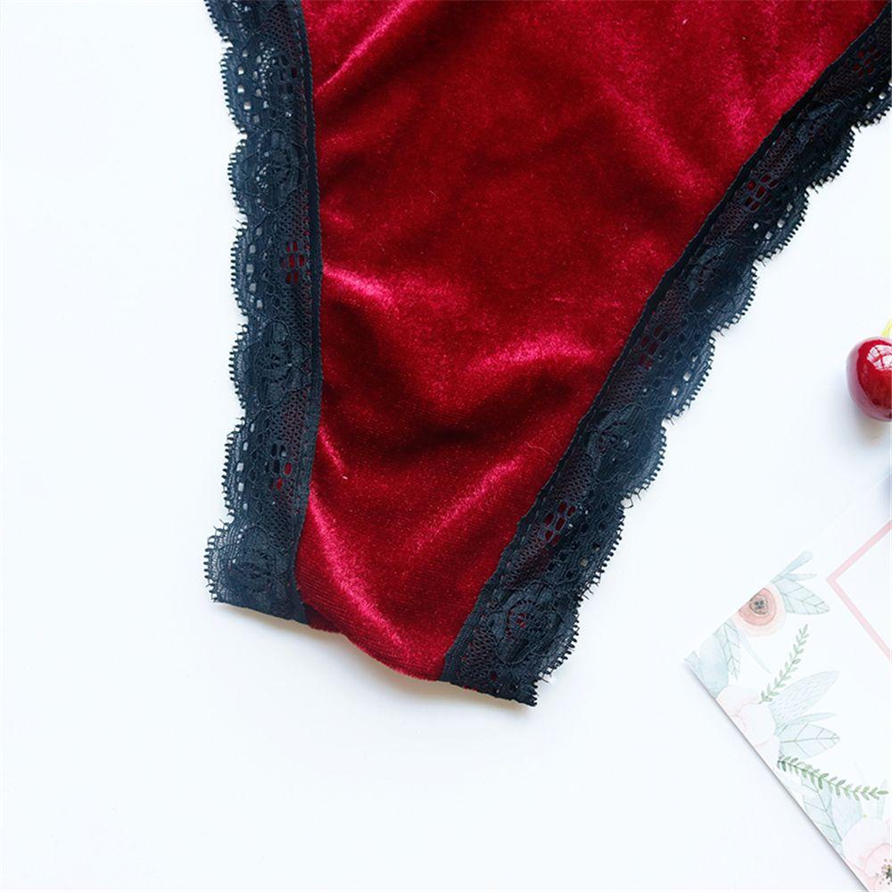 Bộ Đồ Lót Dài Tay Phối Lông Xù Đính Nơ Gợi Cảm Cho Nữ