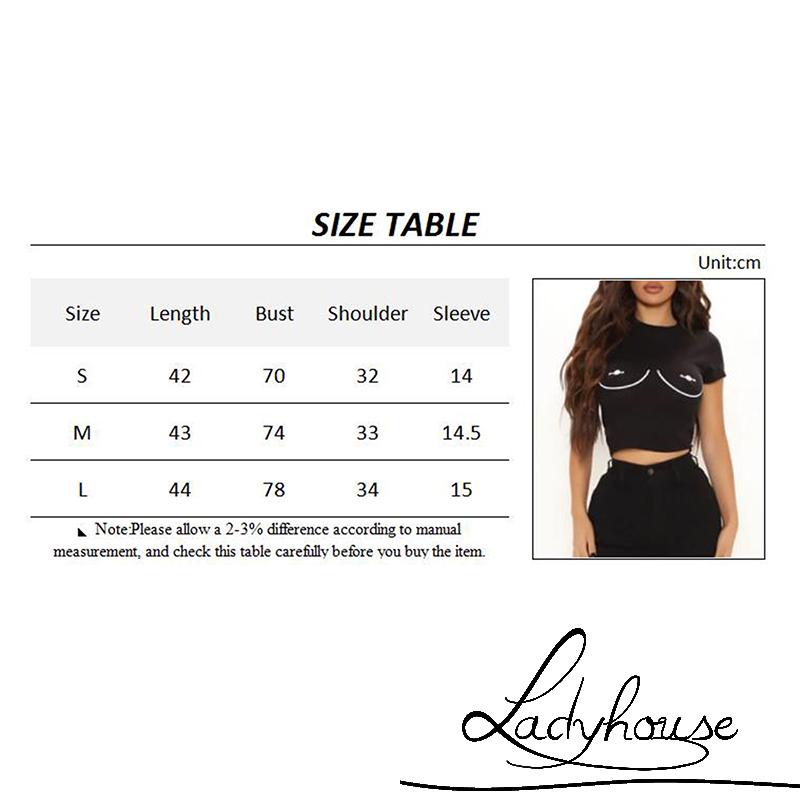 Áo Thun Tay Ngắn Cổ Tròn In Họa Tiết Đối Xứng Thời Trang Cho Nữ