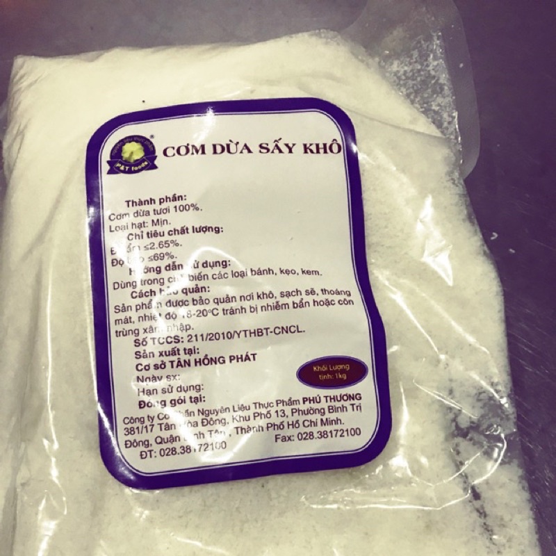 vụn dừa sấy 50g/100g