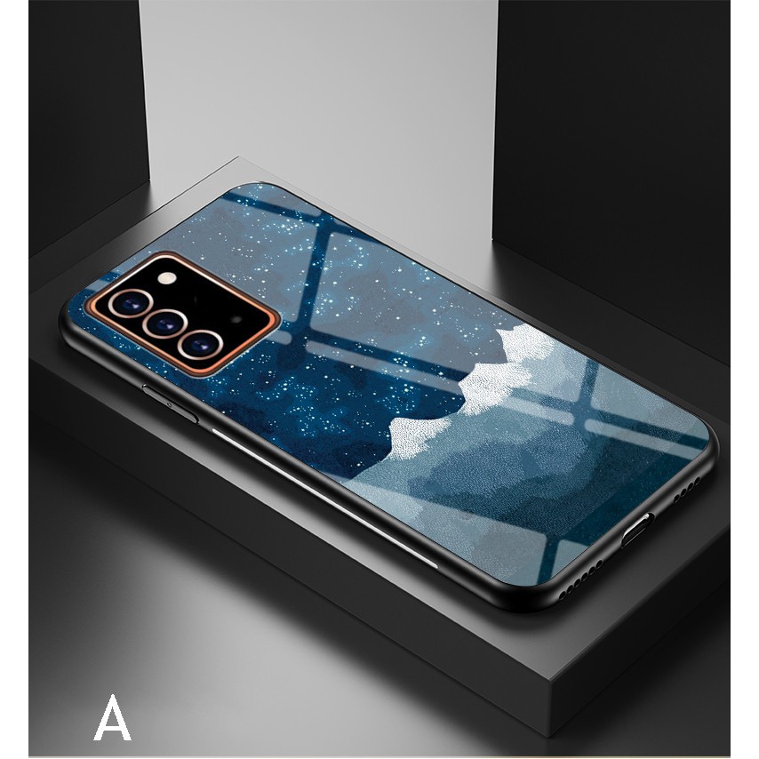 Ốp Kính Cường Lực Viền Silicone Mềm Cho Samsung Galaxy Note 20 Ultra 5G