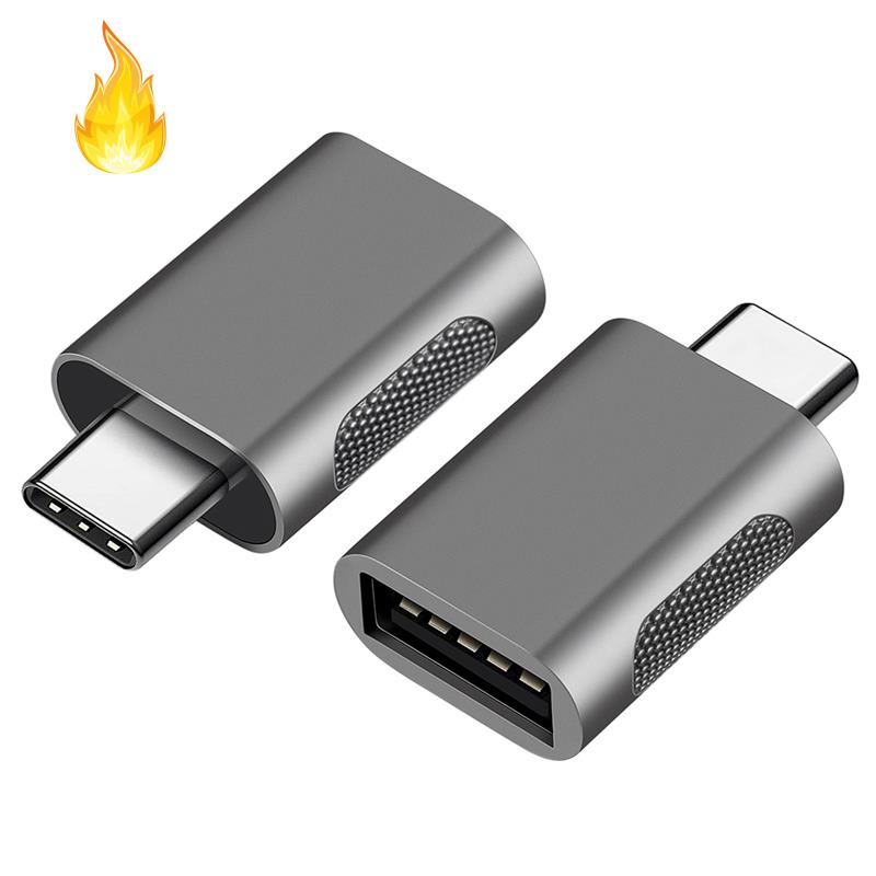 Set 2 Đầu Chuyển Đổi USB Type-C Sang USB 3 Đầu Cái OTG Cho MacBook