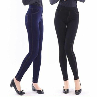 Quần legging bigsize 80kg 💕freeship💕 quần giả jean bigsize