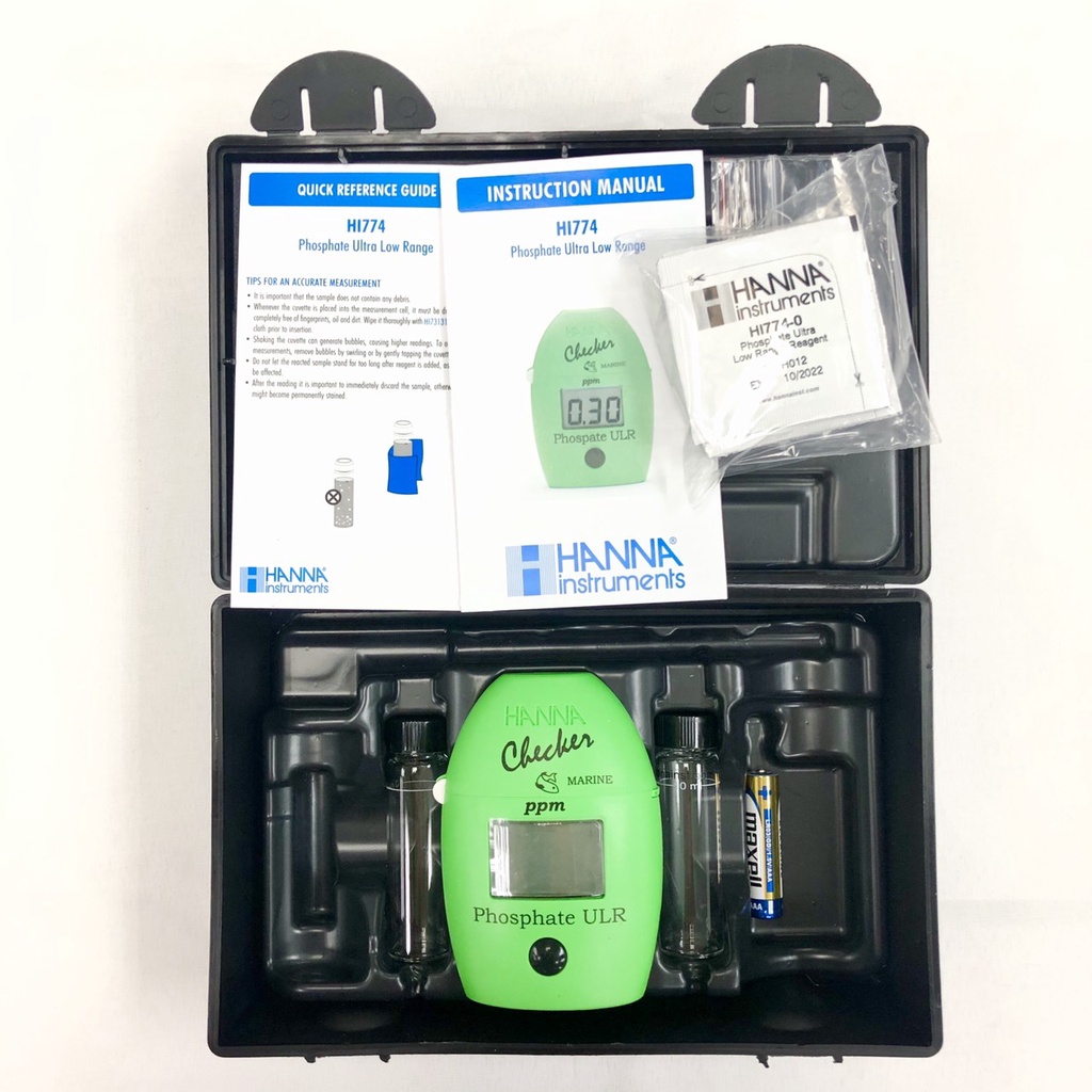 Test Po4 Hanna Checker Đo Photpho Thang Thấp Cho Nước Mặn HI736 .Bộ test PO4 dễ dàng sử dụng, kết quả chính xác