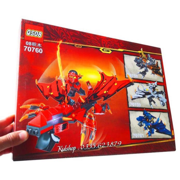 Bộ Lego Xếp Hình Ninjago Siêu Robot Rồng Có 200 Chi Tiết