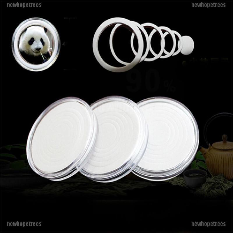 Set 10 hộp tròn đựng đồng xu 45mm bằng nhựa