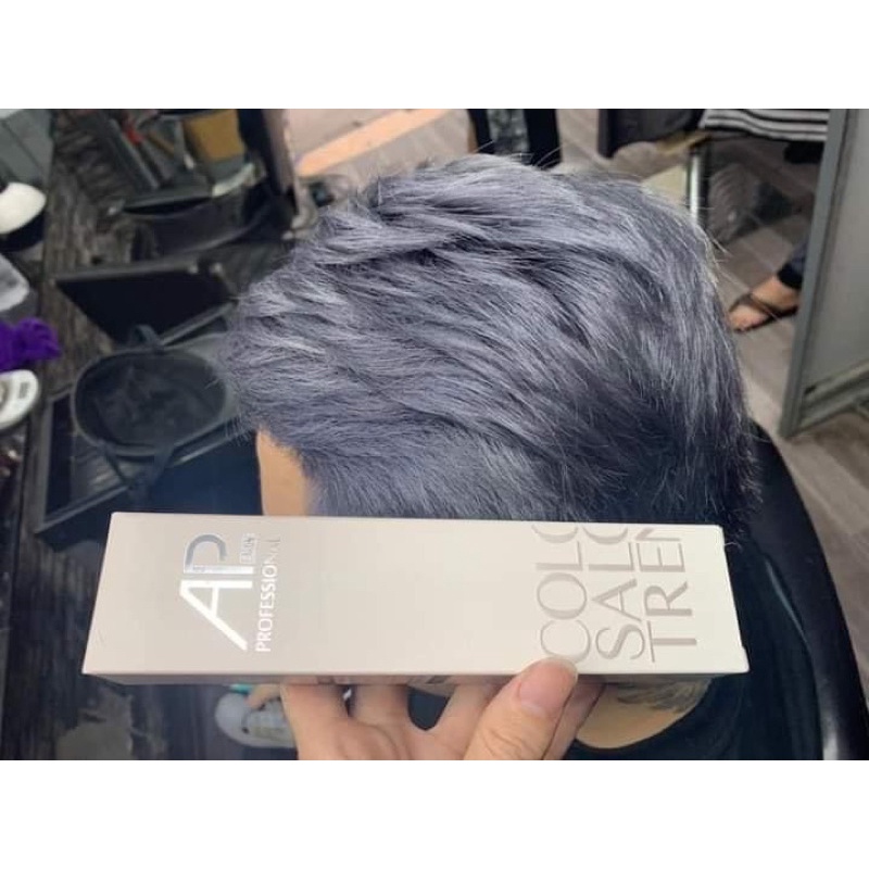 Nhuộm Khói Xám Xanh AP Tplus Skao 7/18 Cần Nâng Tông Tẩy Tóc