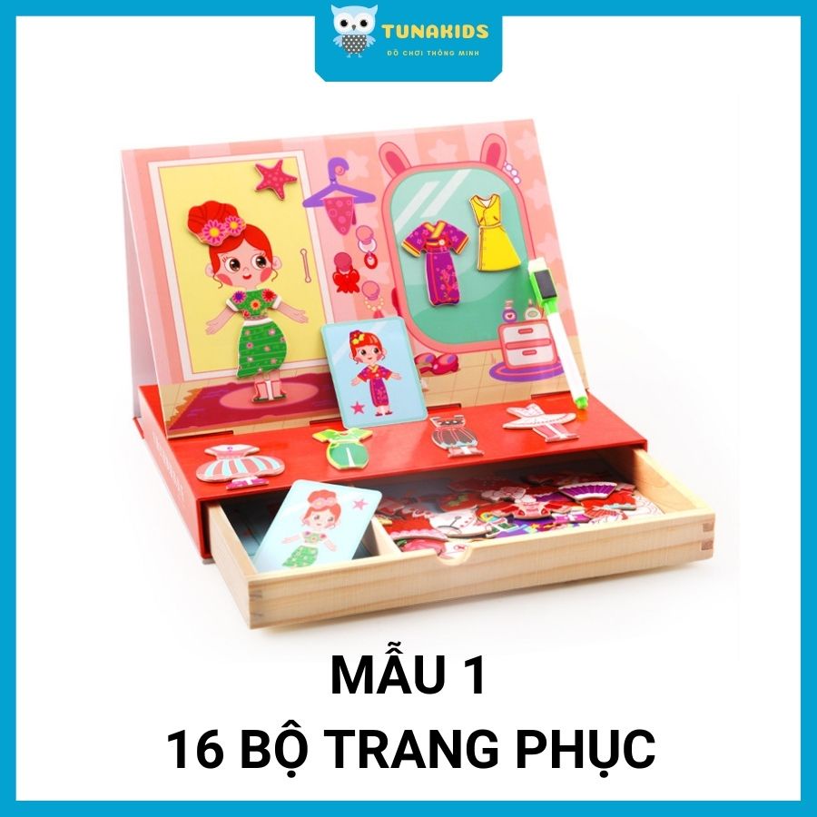 Đồ chơi bé gái hình dán công chúa ghép hình sáng tạo thiết kế trang phục quần áo thời trang cho búp bê 3 4 5 6 tuổi