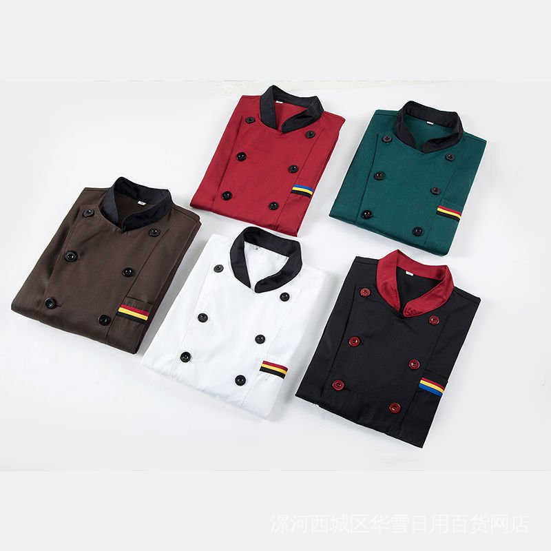 Áo đầu bếp tay dài vải dày dặn cỡ lớn chuyên nghiệp