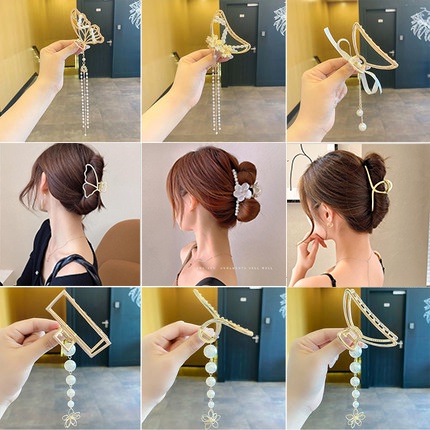 Kẹp Tóc Đính Đá Thời Trang Hàn Quốc Sành Điệu Cho Nữ