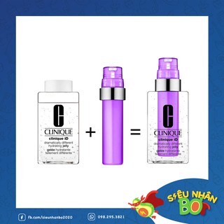 Set Gel Dưỡng Clinique ID Dramatically Different Hydrating Jelly 125ml + De - Aging Anti - Age 10ml Tím