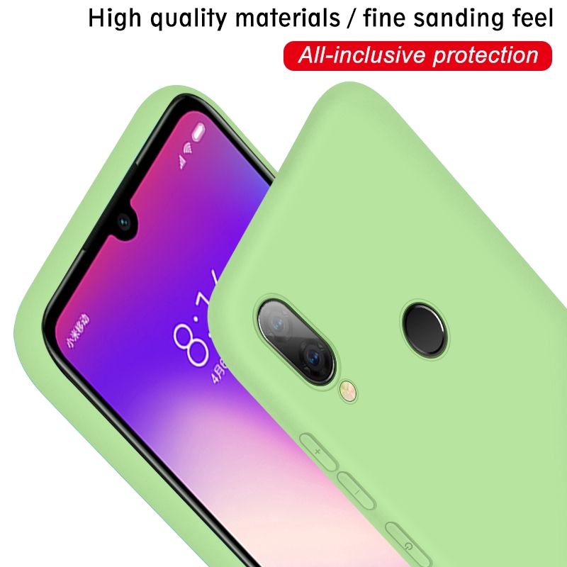 Ốp điện thoại silicon TPU siêu mỏng chống sốc màu sắc ngọt ngào cho Xiaomi 6X A2 Mi8 Mi9 Redmi 6A 7 Note 5 6 7 Pro