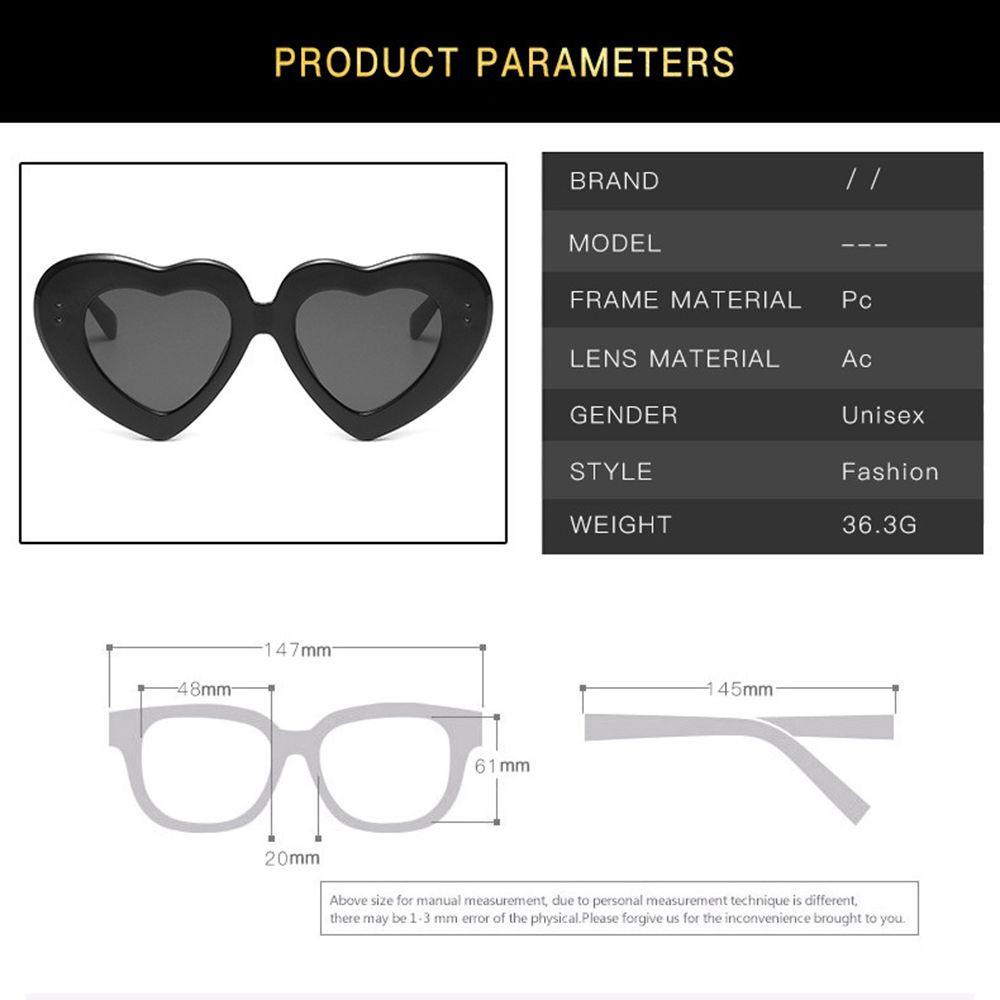Kính Mát Gọng Hình Trái Tim Phong Cách Cổ Điển Cho Nữ MXMUSTY