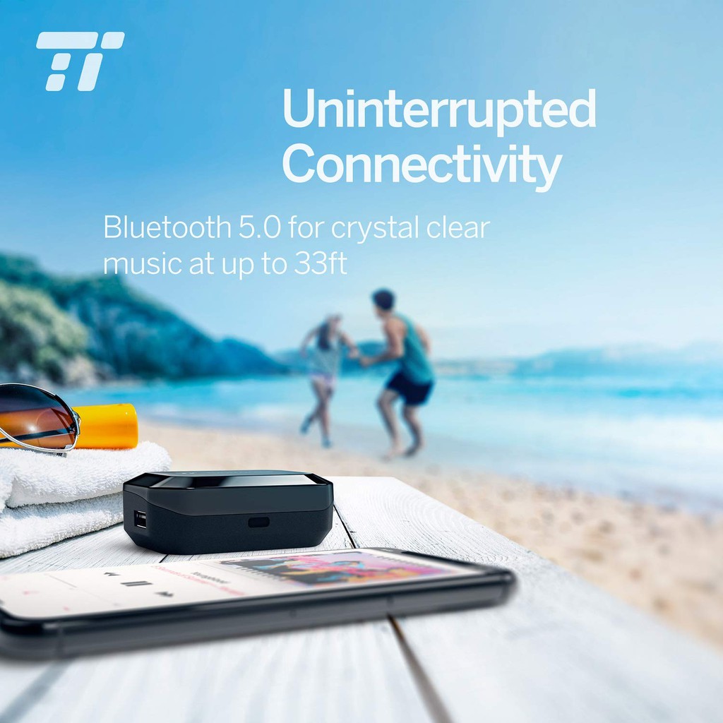 Tai Nghe TaoTronics EarBud Bluetooth kết hợp có Mic Chống Nước IPX7 120 Giờ TT-BH052 - Hàng Chính Hãng