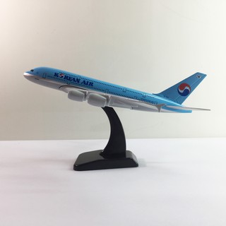 Mô hình máy bay kim loại quốc gia Hàn Quốc Korean Air 20cm dòng Airbus A380 món quà tặng mô hình tĩnh die-cast trưng bày