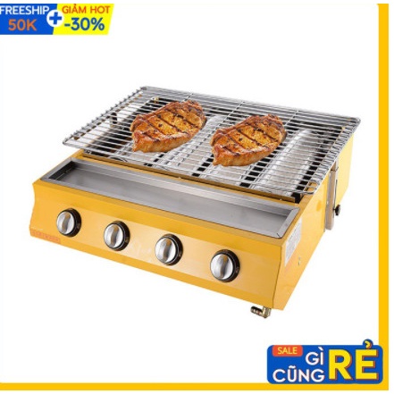 BẾP NƯỚNG BẰNG GA 4 VÀ 6 HỌNG ETON K222-K223 ĐẦU ĐỐT CỠ NHỎ CHÍNH HÃNG