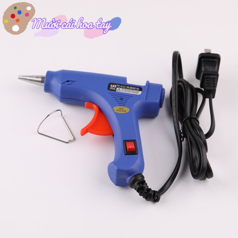 Súng Bắn Keo Silicon Dùng Điện Có Nút Bấm Tắt Mở Tiện Dụng Loại Keo 7mm Keo Nhựa Trong Keo Đốt