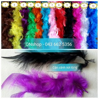 Lông vũ làm Dreamcatcher loại sợi mềm xoắn