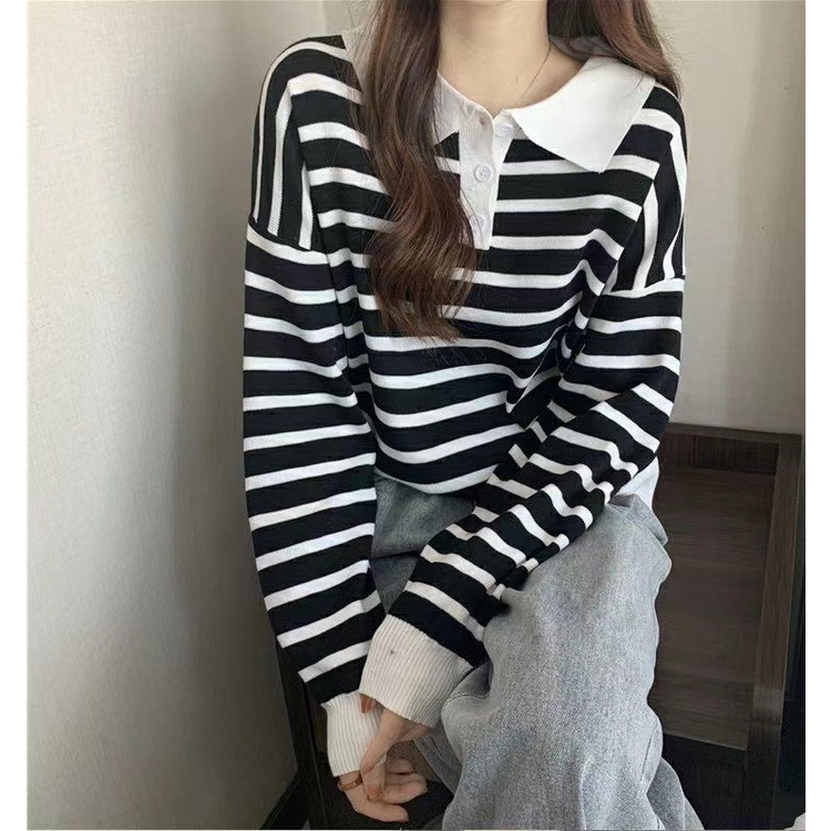 (HÌNH THẬT - HÀNG SẴN) Áo dệt kim tay dài , áo dệt kim oversize dáng rộng phong cách hàn quốc - nhiều màu lựa chọn