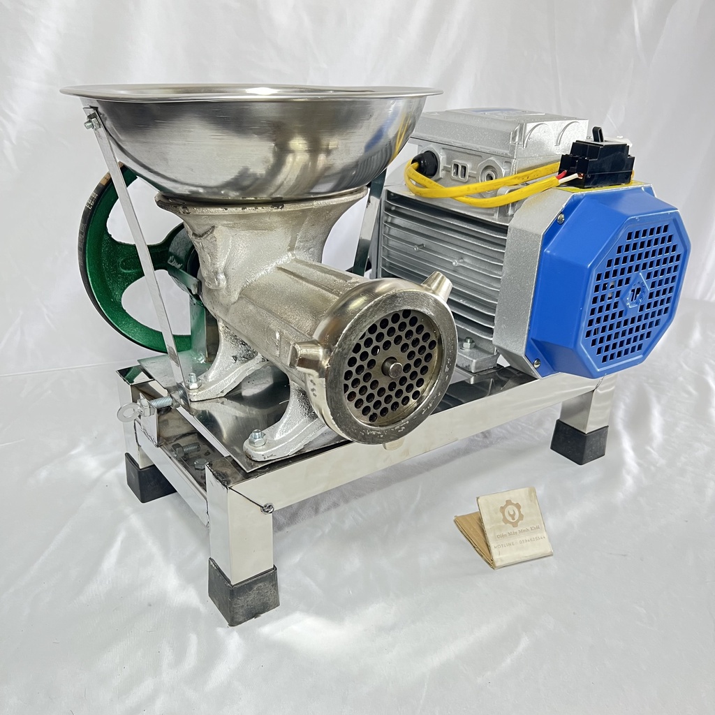 Máy đùn thịt 3HP| Cối đùn thịt 32 chân INOX mô tơ Toàn Phát 2.2kw| Cối xay xương,xay cổ gà, xay cua(Dây đồng 100%)
