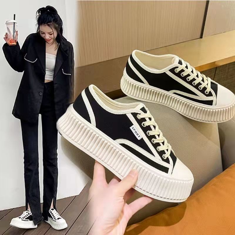 Hàng Có Sẵn Giày Canvas Đế Dày Phong Cách Mới Mùa Hè Bán Chạy Dễ Phối Đồ Có Hương Thơm Nhỏ Cho Nữ