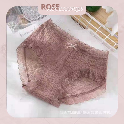 Quần lót cao cấp gợi cảm, kháng khuẩn xuất Nhật hoa vân viền ren Rose Accessories QL07