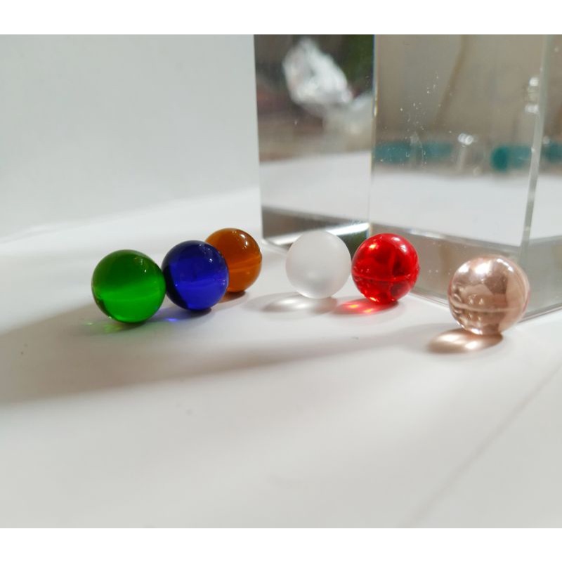 Bi Bi thủy tinh 7.8mm cẩn hột chìm anh zai trang sức tự làm thiết kế tran trí các buổi tiệc sinh nhật cưới hỏi ý nghĩa