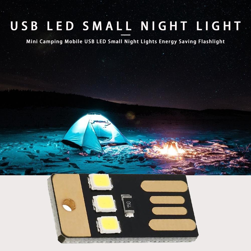 Đèn ngủ LED USB nhỏ gọn tiết kiệm năng lượng dùng khi đi cắm trại