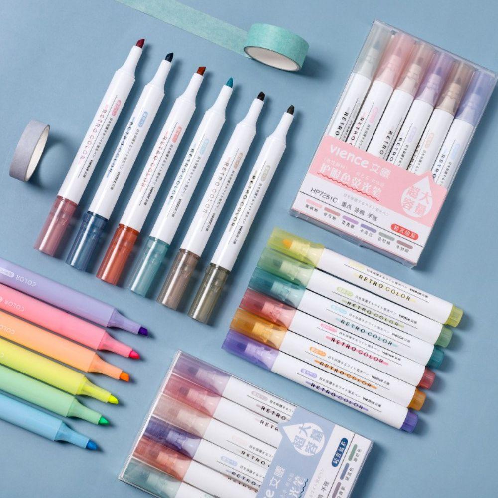 Bộ Bút Đánh Dấu Màu Sắc Ngọt Ngào Siêu Bền Tiện Dụng Cho Học Sinh / Văn Phòng