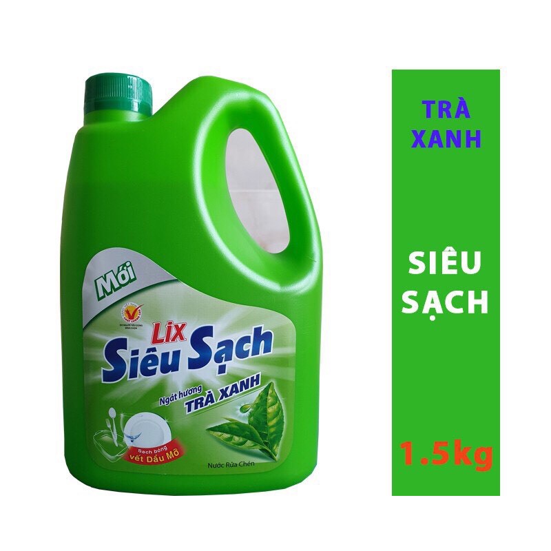 Nước rửa chén Lix chanh 1.5kg