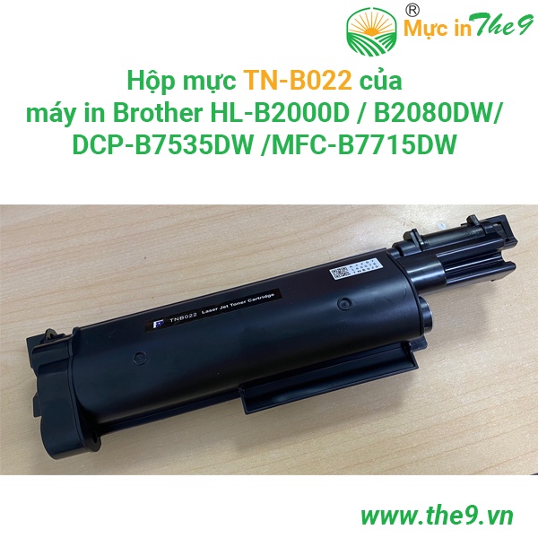 Combo Cụm drum DR-B022 và hộp mực máy in Brother TN-B022 dùng máy in Brother HL-B2000D/B2080DW/ DCP-B7535DW/ MFC-B7715DW