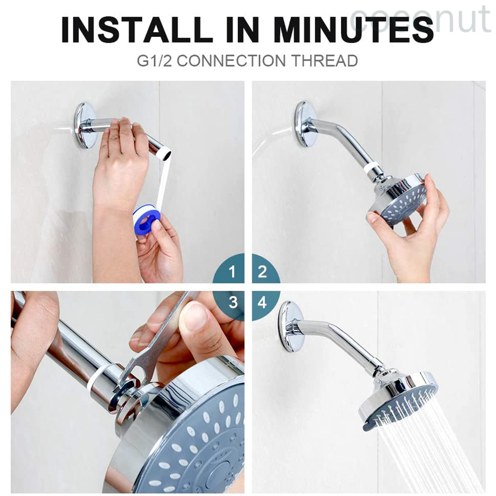 Đầu Vòi Sen Thay Thế Bằng Kim Loại 1 / 2 | BigBuy360 - bigbuy360.vn