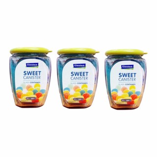 Bộ 3 hũ đựng thủy tinh đựng gia vị , bánh kẹo glasslock 500ml ig801