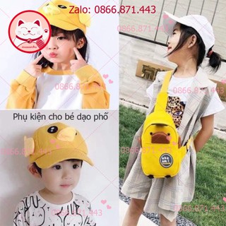 ⚡𝐅𝐑𝐄𝐄𝐒𝐇𝐈𝐏⚡  S E T TÚI + MŨ VỊT 🐤🐤