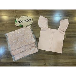 Xả Hàng Áo Croptop Cổ Vuông