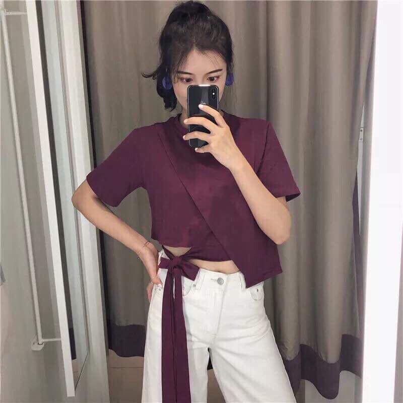 ÁO THUN HOT, ÁO THUN NỮ, ÁO NỮ, ÁO ULZZANG, ÁO HOT, ÁO BUỘC NƠ EO, ÁO XINH | BigBuy360 - bigbuy360.vn