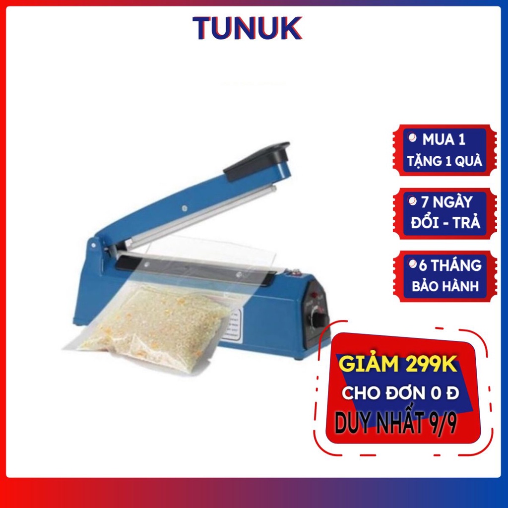 Máy hàn miệng túi nhựa dập tay PFS dán nilon PP/PE ,Tunuk