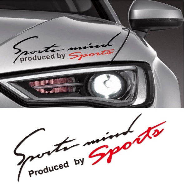 Tem xe decal logo chữ " SPORT MIND " cá tính, độc đáo