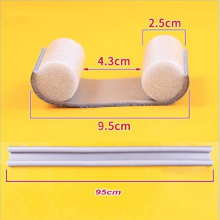 Nẹp xốp chắn khe cửa dài 95-98cm thông minh