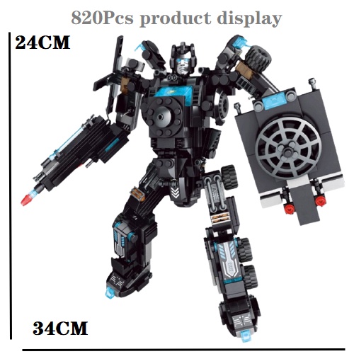 🎆9.9 Ngày siêu mua sắm🎇Bộ 820 khối mô hình đồ chơi lắp ghép thành phố/ xe cảnh sát/ robot