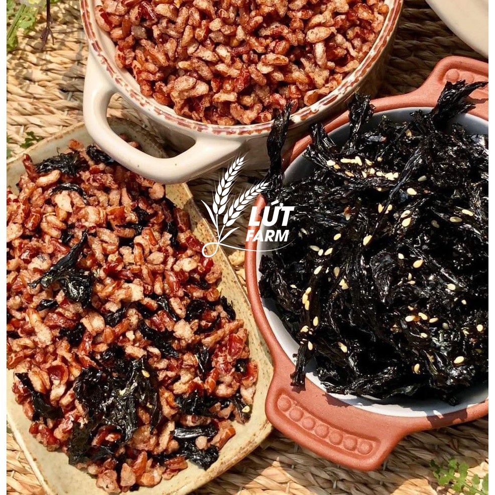 Gạo lứt sấy rong biển ăn liền Lứt Farm - Ăn kiêng, Thực dưỡng, Eat clean