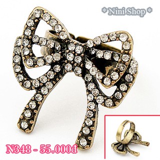 Nhẫn kiễu nơ đáng yêu (kéo sang phải xem thêm mẫu)