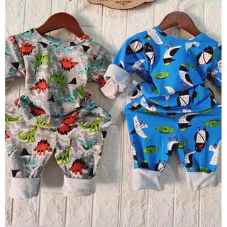 [XẢ] Bộ cotton co giãn 4 chiều cho bé trai/ gái