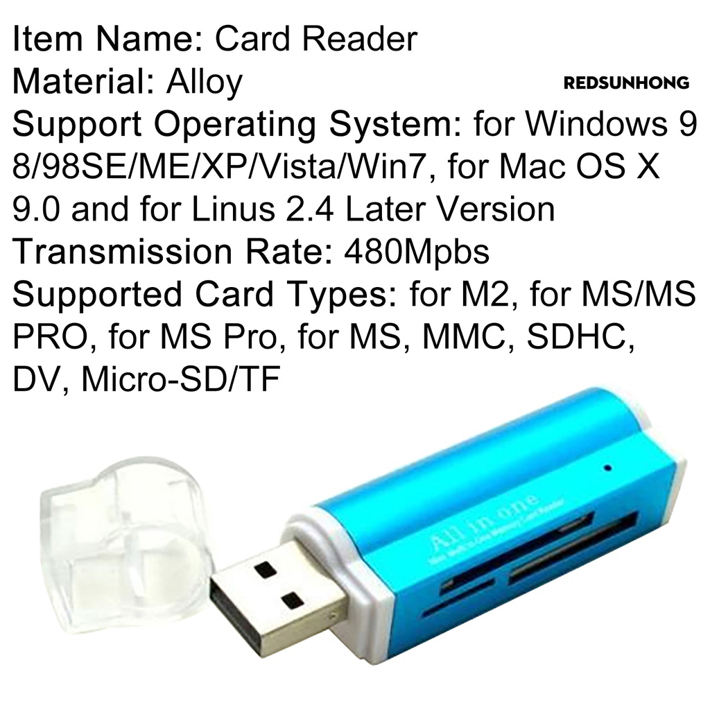 Đầu Đọc Thẻ Nhớ R.S.H Mini Usb 2.0 Tốc Độ Cao | BigBuy360 - bigbuy360.vn