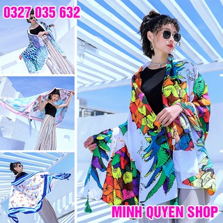 Khăn Đi Biển Chống Nắng - Khăn Du Lịch Họa Tiết Thổ Cẩm Loại To 100x180 cm