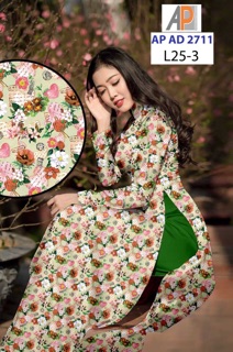 Vải áo dài hoa nhí