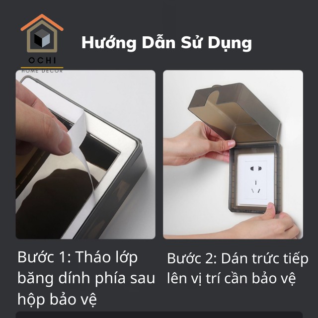 [GIÁ SẬP SÀN] Hộp Chống Nước, Mặt Che Mưa Cho Công Tắc, Ổ Điện Tiện Ích