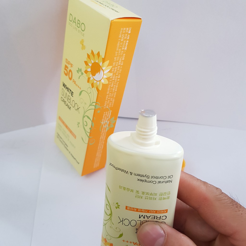 Kem Chống Nắng Dabo White Sunblock Cream SPF 50 PA+++ 70ml