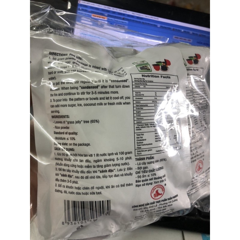 Sương sáo đen gói 50g